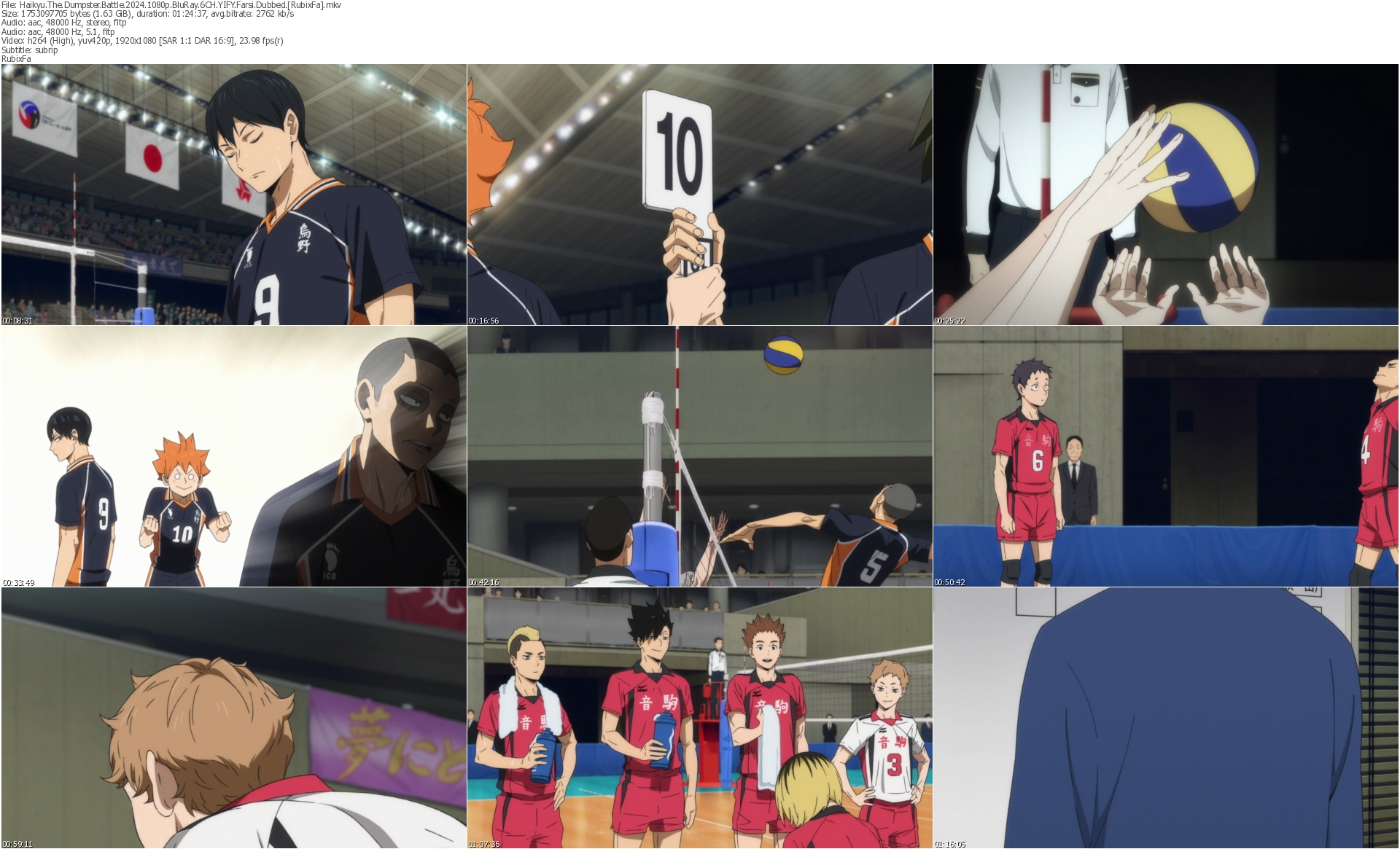 دانلود انیمیشن Haikyu The Dumpster Battle 2024 دوبله فارسی